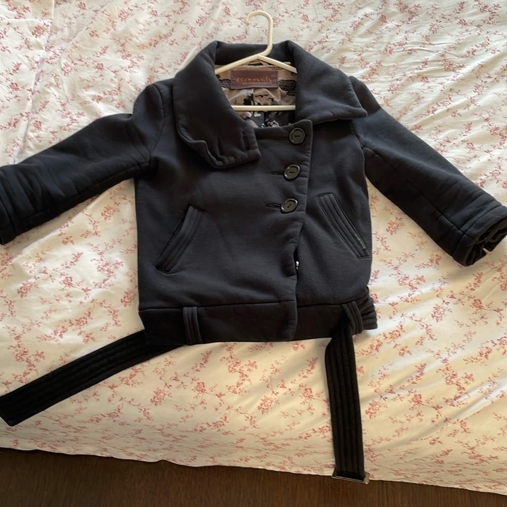 Aritzia Community Belted Moto Bomber Jacket